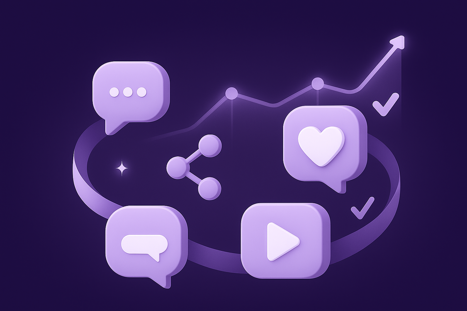 Social Media Strategy Illustration